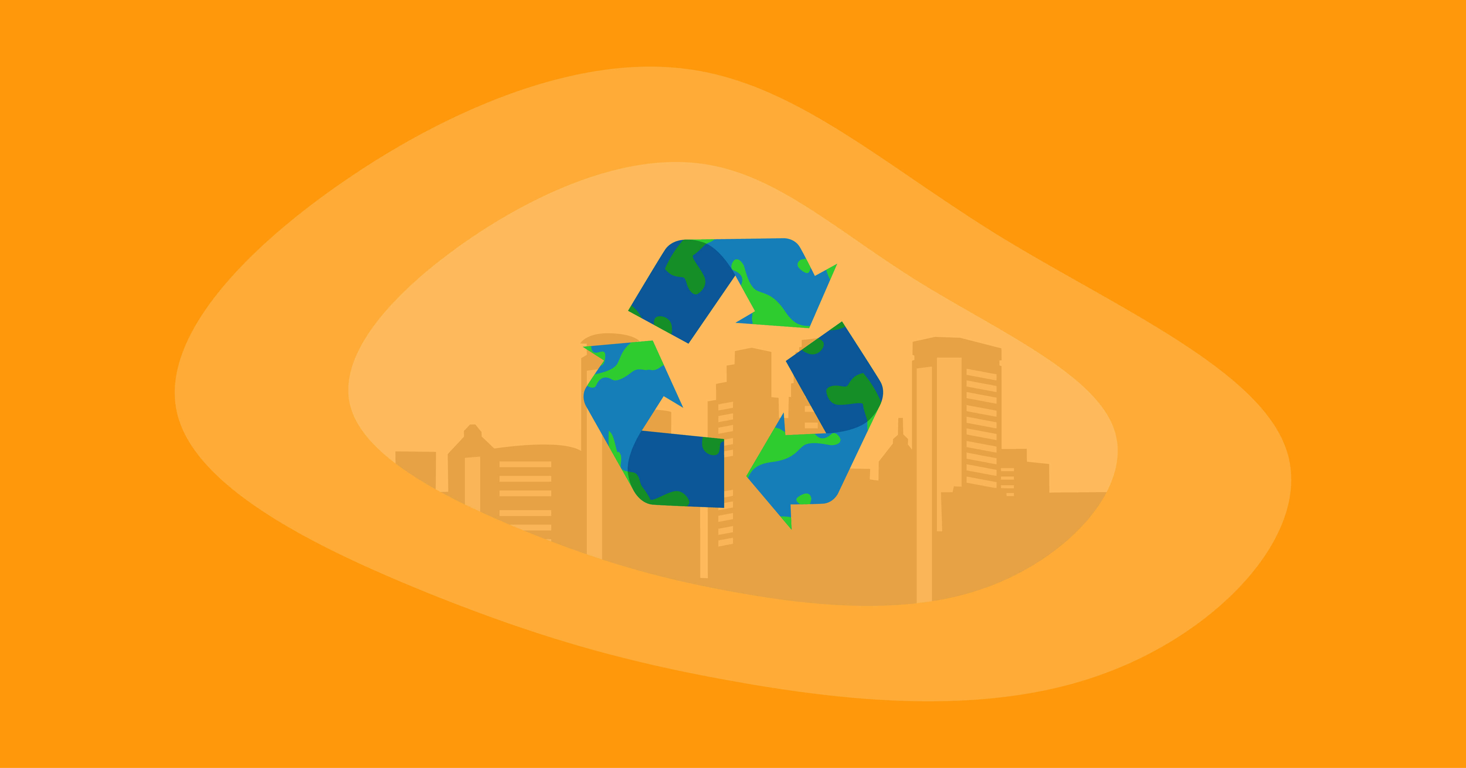 Illustration of the recycling sign