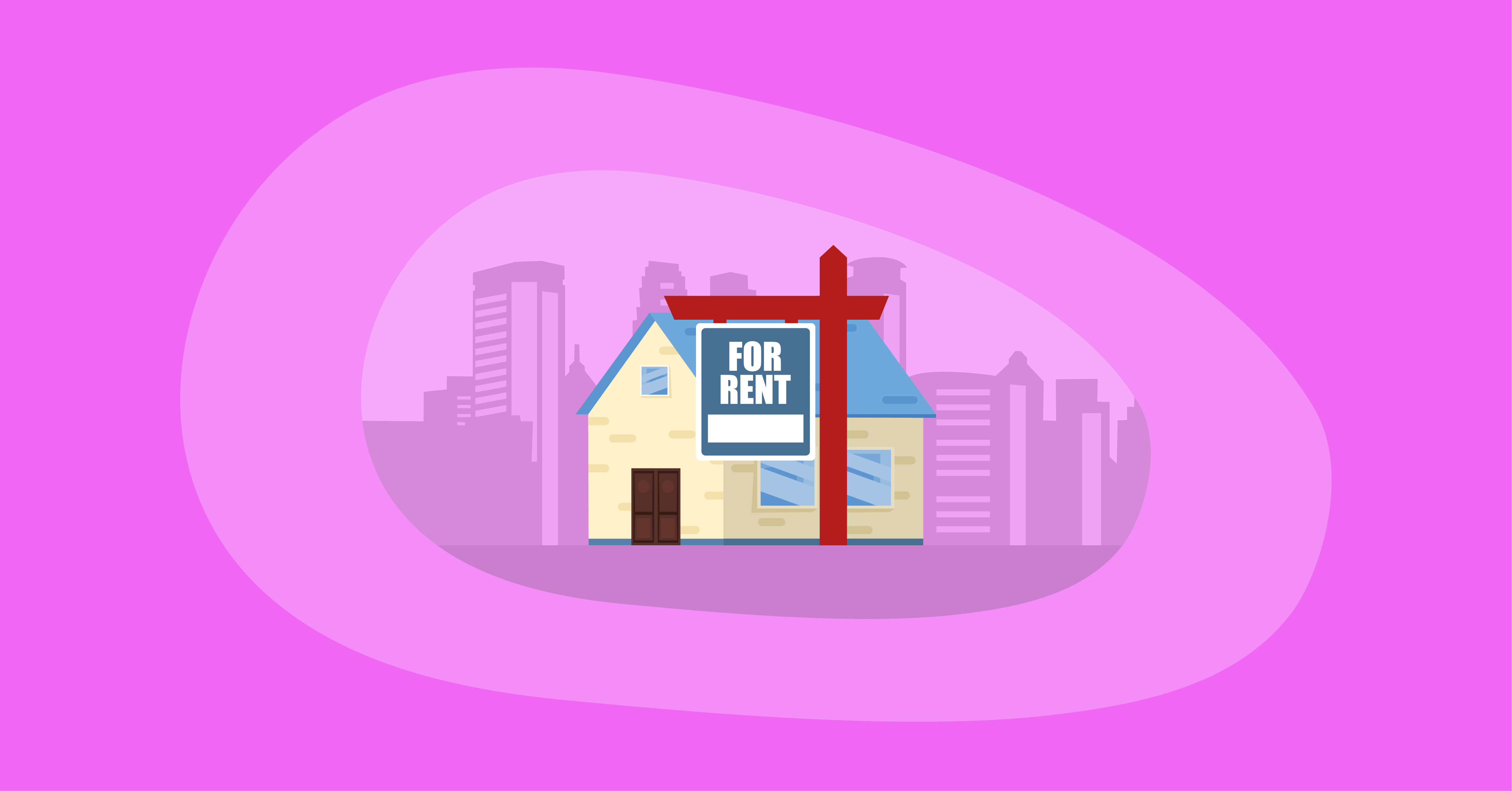 Illustration of a house for rent