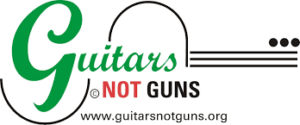 Logo for Guitars not Guns