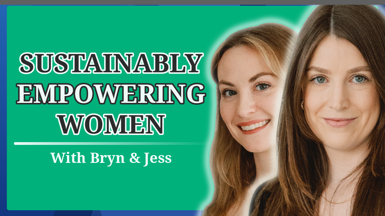 YouTube thumbnail of our podcast #3, featuring Bryn and Jess from DOUBL