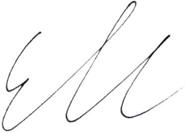 Illustration of a signature for Eli