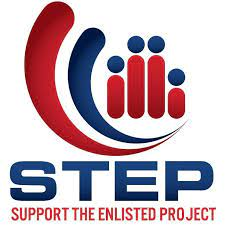 Logo for Support the Enlisted Project (STEP)