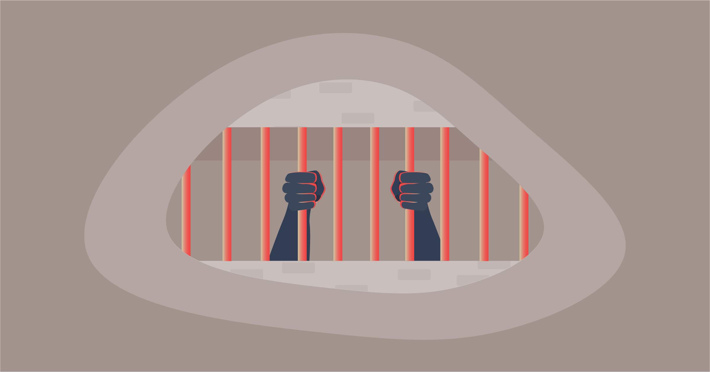Illustration of an incarcerated individual