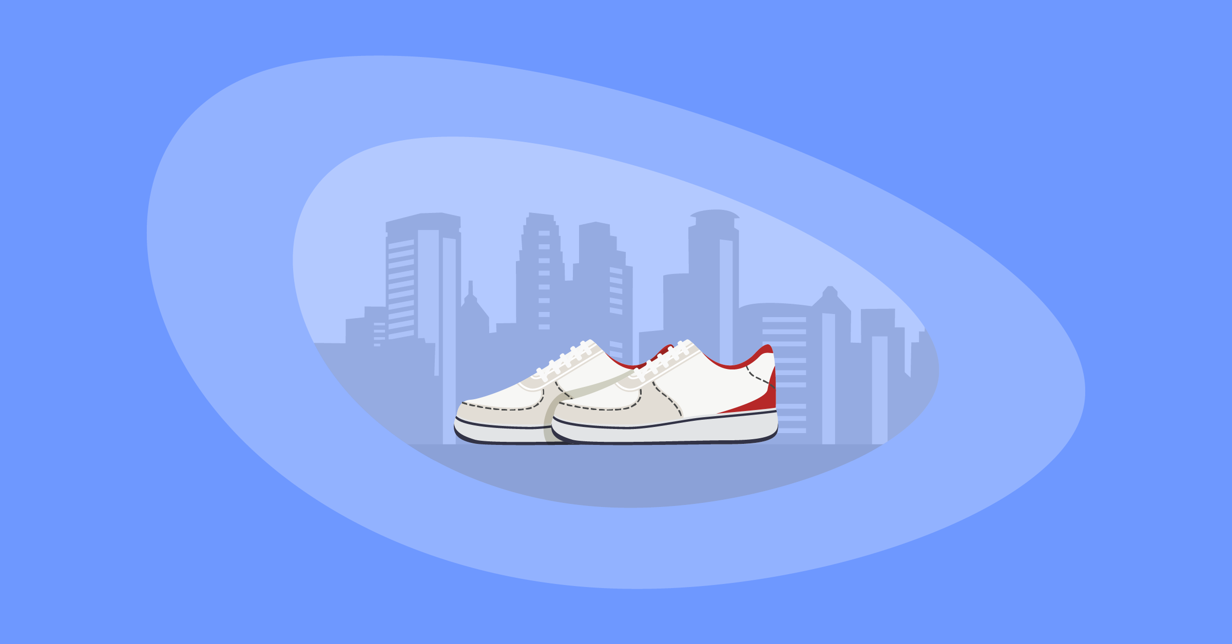 Illustration of a pair of training shoes