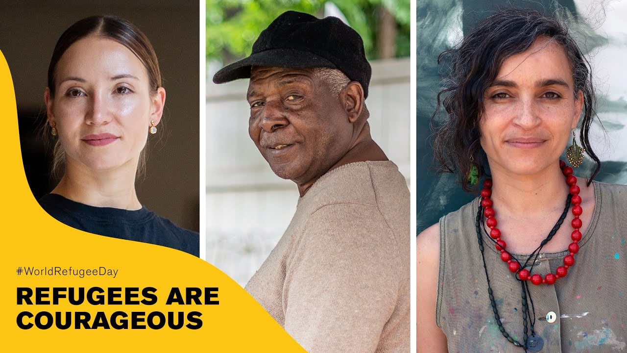 Refugees are courageous
