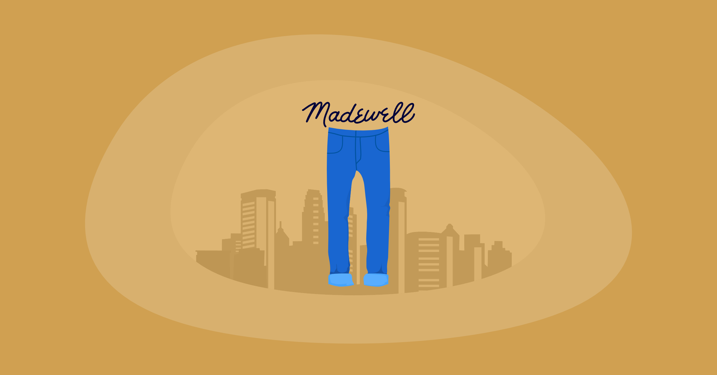 Illustration of Madewell jeans