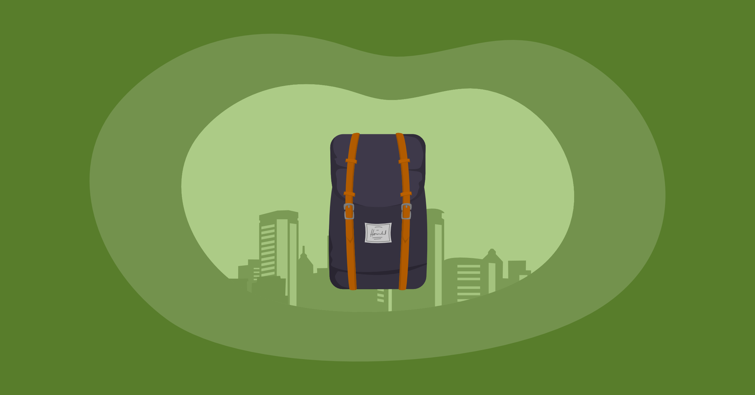 Illustration of a Herschel backpack