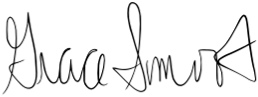 Illustration of a signature for Grace