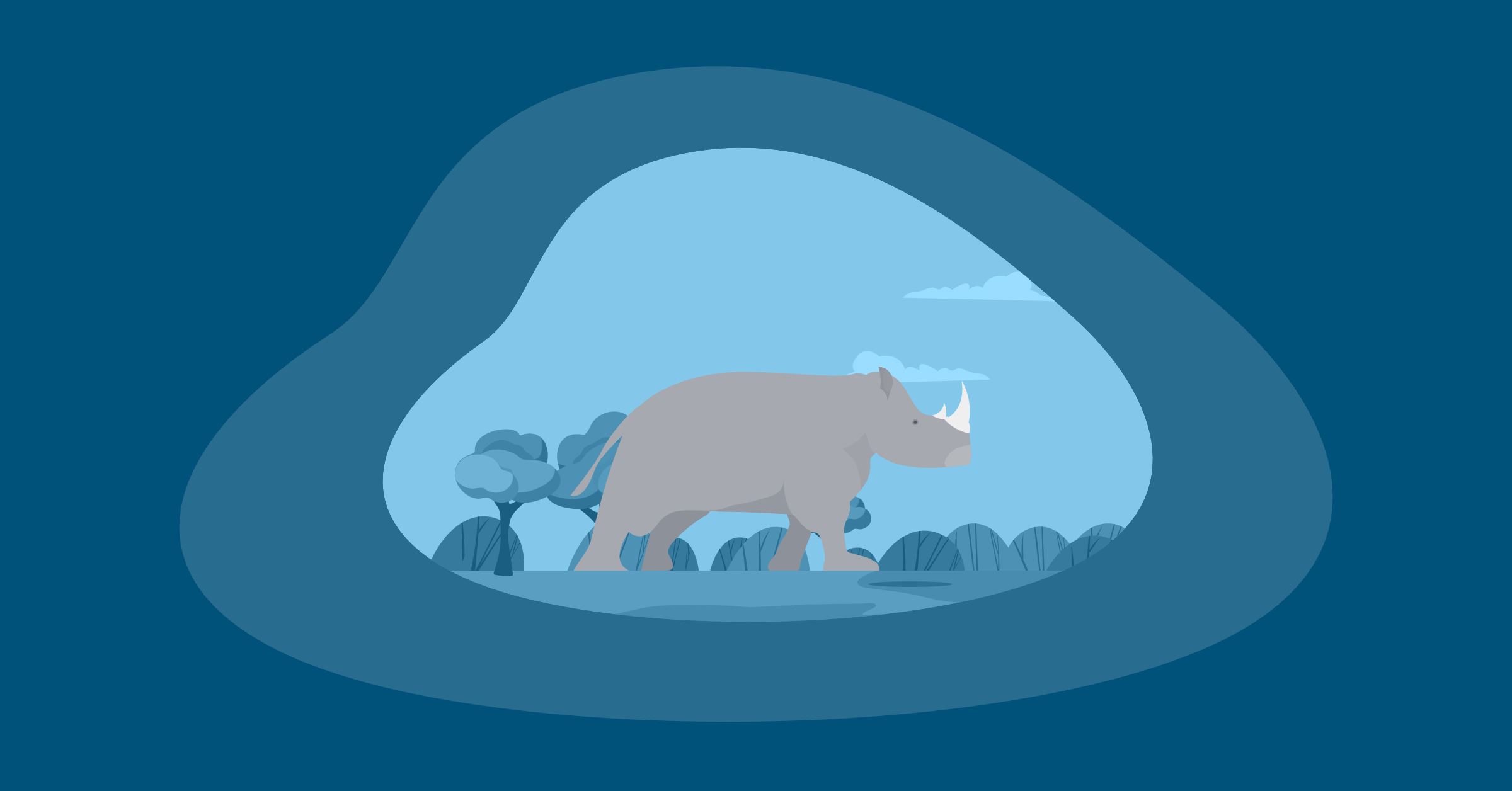 Illustration of a rhino