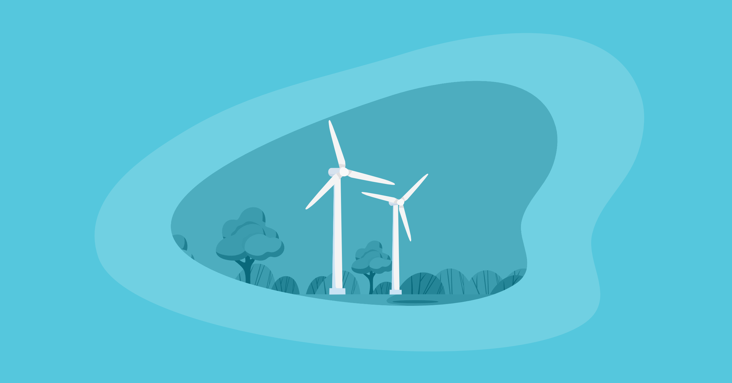 Illustration of wind energy