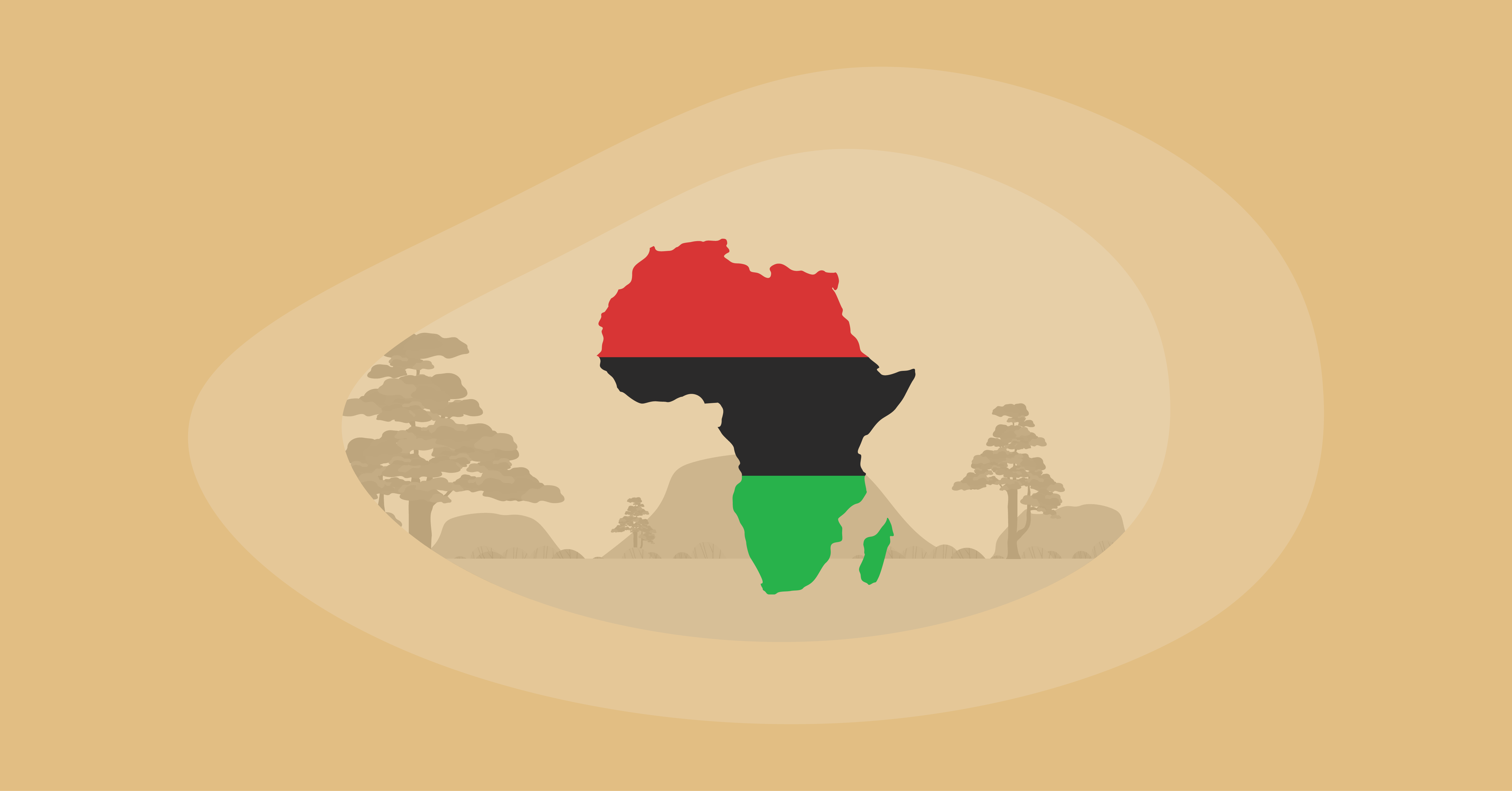 Illustration of the African continent