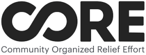 Logo for Community Organized Relief Effort (CORE)
