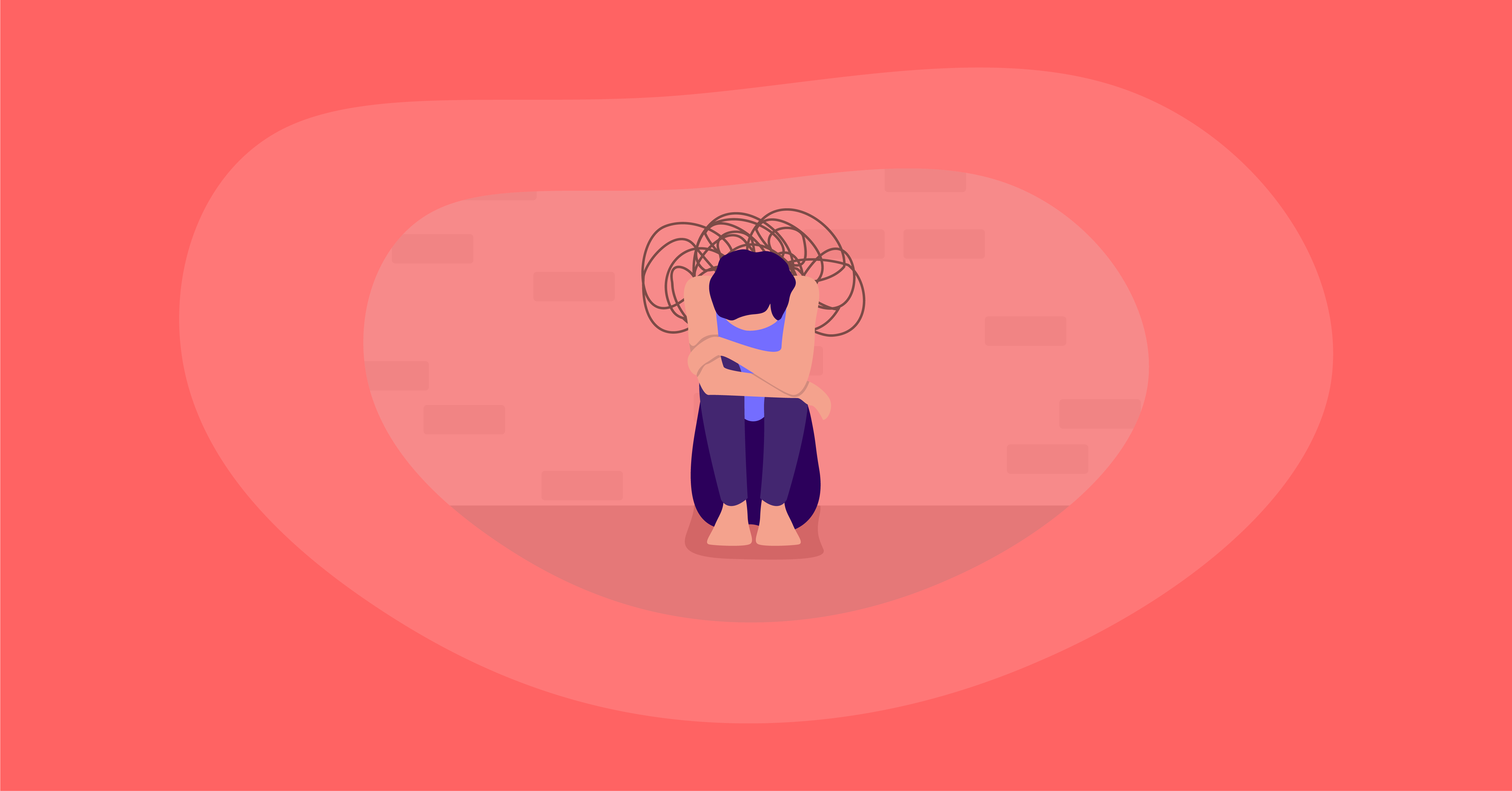 Attempted illustration of a person with depression