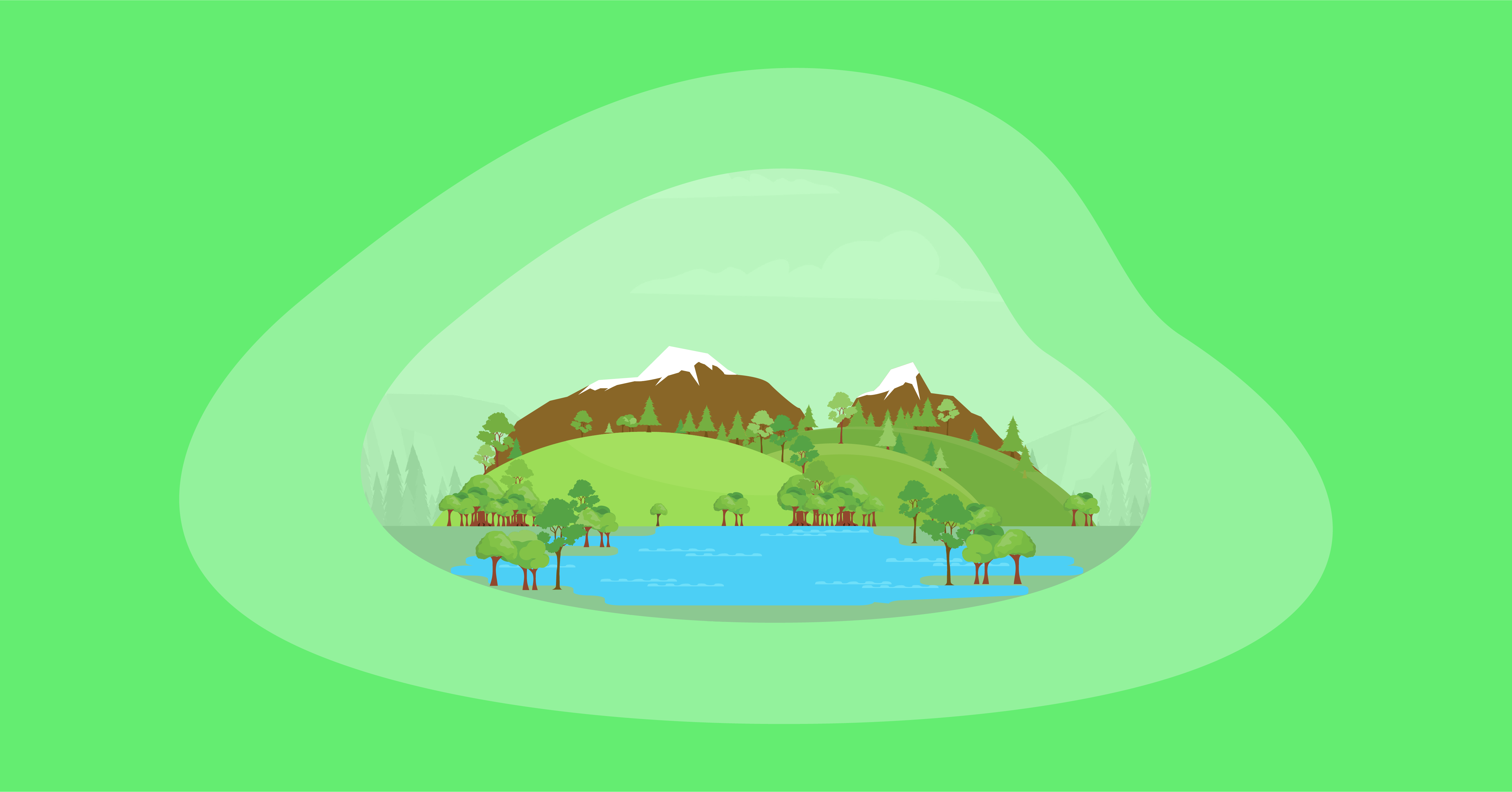 Attempted illustration of a national park