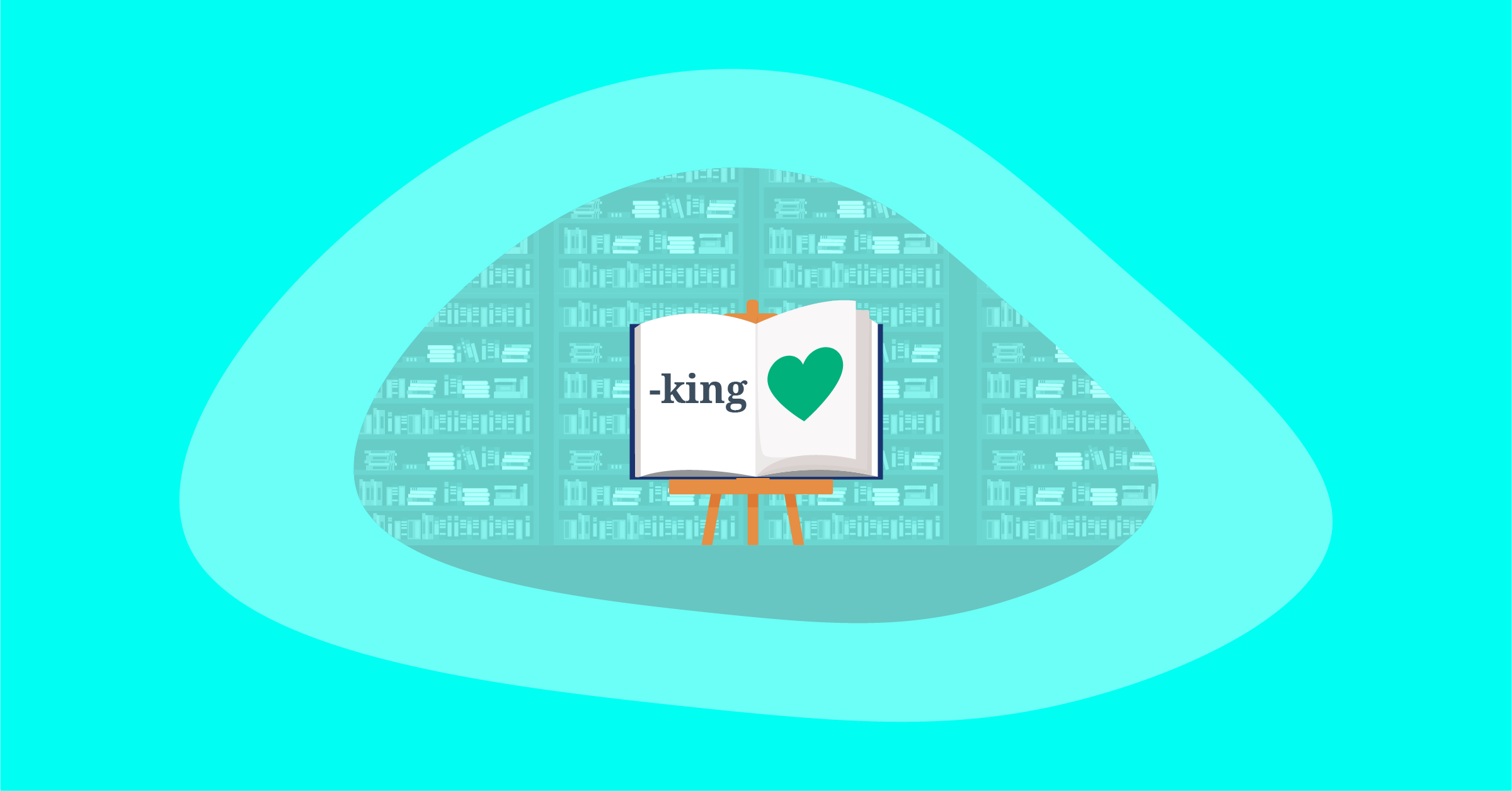 Illustration of all positive impactful words ending in -king