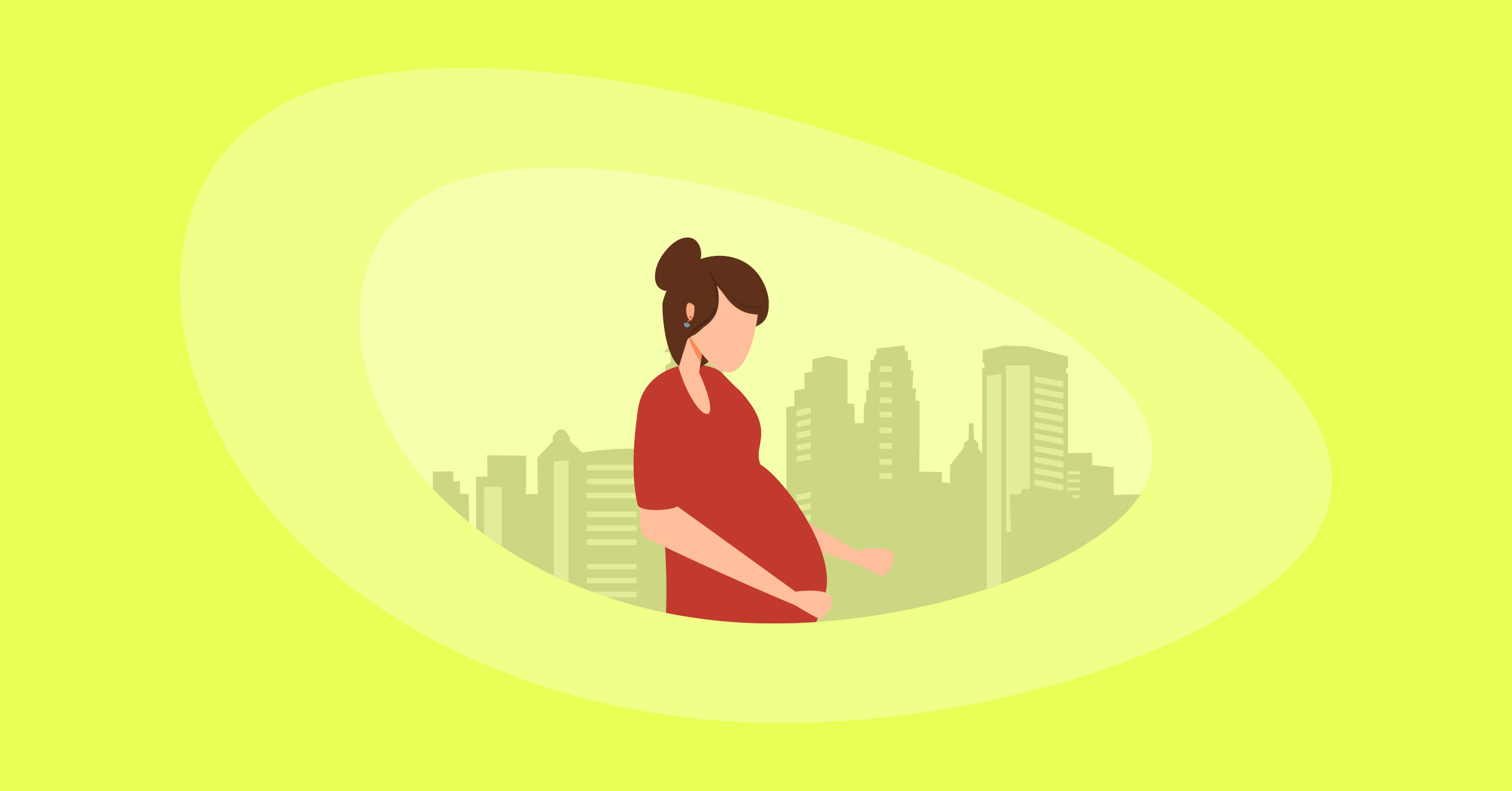 Illustration of a pregnant woman