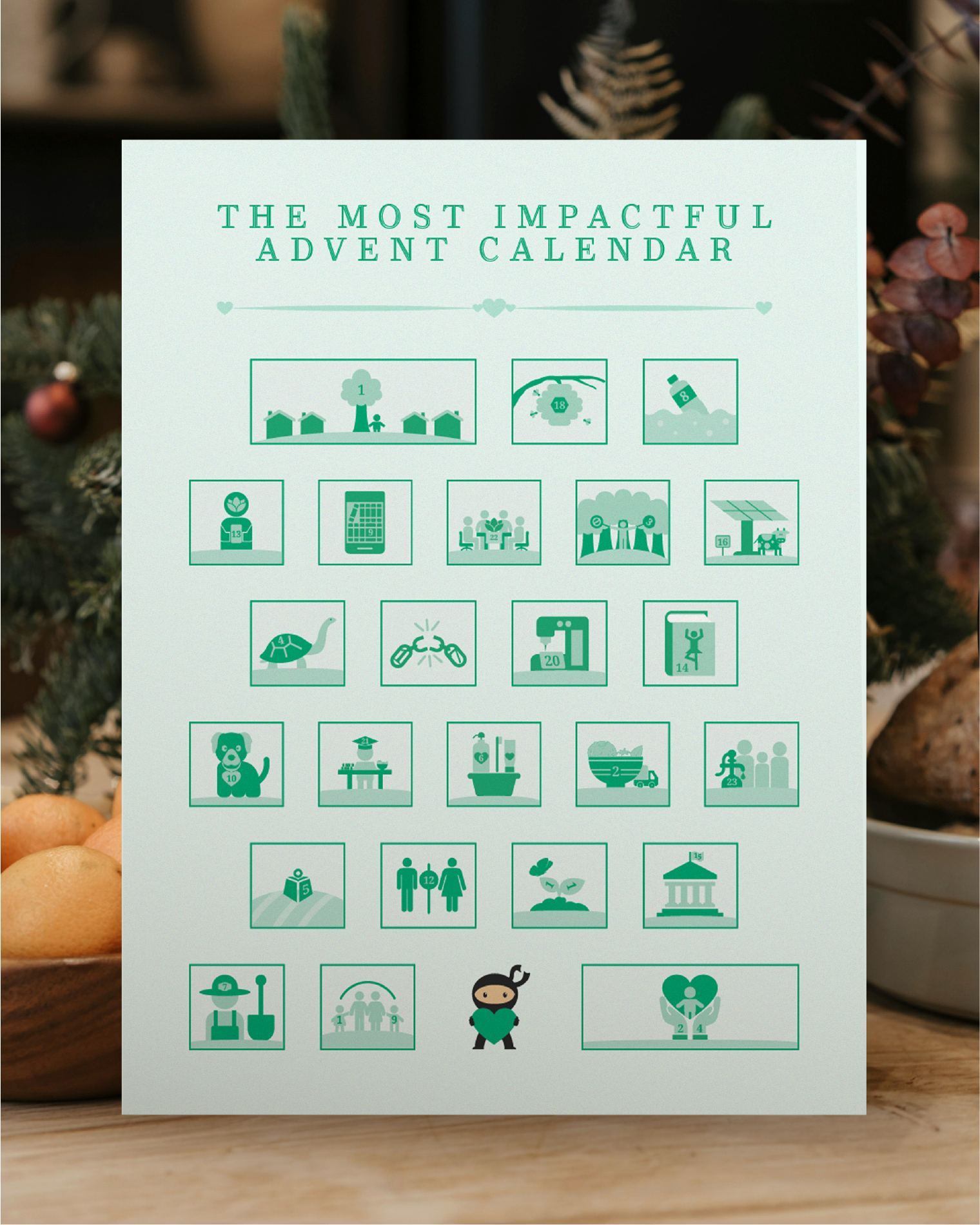 TMIAC-The-Most-Impactful-Advent-Calendar-in-a-Living-Room Mockup image of The Most Impactful Advent Calendar in a living room setting